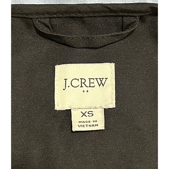 J.Crew Women’s Midi-Length Utility Raincoat, Size XS, Black, Interior Soft Blue - Picture 4 of 14